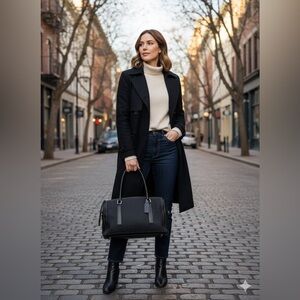 Coach Bonnie Legacy Rare Vintage Linen Canvas & Leather Satchel